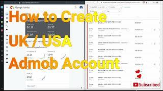 How to create UK / USA Admob account and get verified (No Adlimit solved)