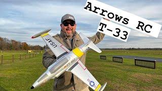 Arrows RC 50mm T-33 Hand Launch Jet Pilot Ryan