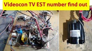 Videocon CRT TV eht number find out | Videocon eht number kaise pata Kare,How to identify eht number