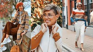 How to BE STYLISH AT 60+50+️ GERMAN CASUAL STYLE | Fall 2024|Natural Fashion for Women Over 60+ 50+