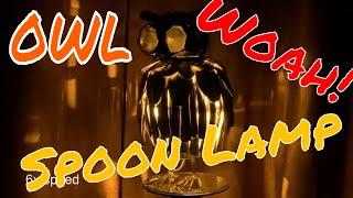 Amazing Owl Lamp! Moving Art Lamp By Artist Ecophage (Chris Bissett) unique 3d light