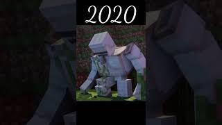 Minecraft Iron golem evolution  #minecraft #shorts #herobrine