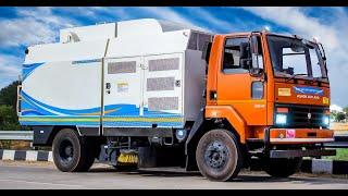 Single Engine truck Mounted Road Sweeper Machine/Road Sweeper truck/Sweeping Machine/Made in India