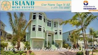 8 Bedroom Luxury Vacation Rental Home on Anna Maria Island