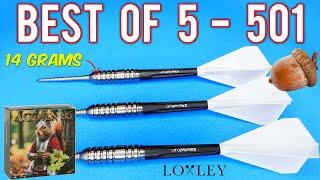 Best of 5 Using The New LOXLEY ACORN 95 Darts - 14 Grams