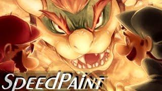 Bowser SPEEDPAINT! - (Super Mario Brothers) - The Koopa King