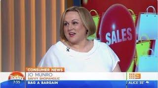 Savvy Shopaholic Jo Munro talks Black Friday Sales ch9 TODAY team