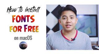 How to install fonts on macOS for free - Font Book Mac 2020 Tip