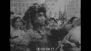 Chinese Students Protest American Influence, 1950s - Archive Film 1063352