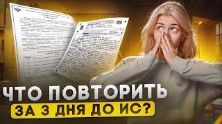 Что повторить за 3 дня до итогового сочинения? | Русский с Верой ЕГЭ Flex