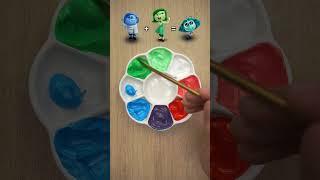 Strange color recipes from Inside Out 2 emotions #colormixing #paintmixing #artvideo #asmr