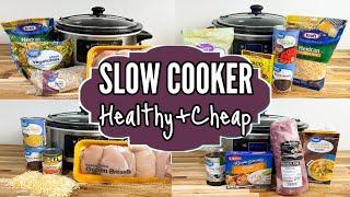 HEALTHY DUMP & GO CROCKPOT DINNERS | Cheap & EASY Tasty Slow Cooker Meals | Julia Pacheco Recipes