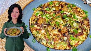 Keto Broccoli Mushroom Frittata | Low Carb Breakfast Recipe | Keto Broccoli Omelette