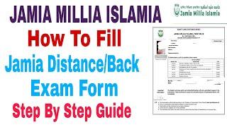 How to fill Jamia Millia Islamia Distance/Back Form || jamia distance back form kaise bhare