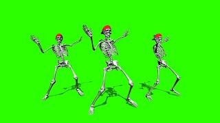 Skeletons Dancing #5 / Green Screen - Chroma Key