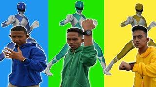 POWER RANGERS MENYELAMATKAN DUNIA  DARI SERANGAN MONSTER! | Mikael Family