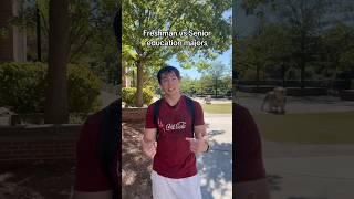 Freshman vs Senior Education Majors