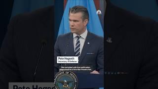 Hegseth says Congress was notified after U.S. strikes on Iranian nuclear sites
