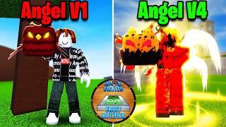 Fully Awakening Angel V4 With ONLY Fruits I Find (Blox Fruits)