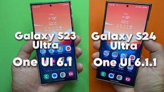 Galaxy S23 Ultra vs S24 Ultra - One UI 6.1 vs One UI 6.1.1 Animations!