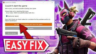 How To Fix Fortnite Launch Error(30005) Couldn't Start the Game | CreateFile Failed with 32