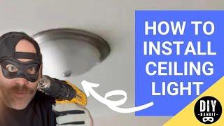 ️ How to Install Flush-Mount Ceiling Light Step-by-Step Instructions (Easy DIY Job)