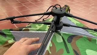 Giới thiệu Lều phượt 1 - 2 người màu nguỵ trang tự bung Desert Camel 061 kích thước 2mx1.5m ( LT07)