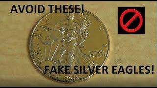 Avoid Fake Silver Eagles! We Show you how!  Counterfeit Silver Eagle!