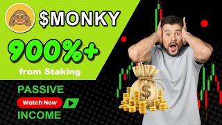 Boost Your Portfolio with Staking MONKY! Earn $200 Daily with Wise Monkey coin Token Staking