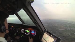 Pilot's view - Lufthansa Cargo MD-11 at Shanghai Pudong PVG from the cockpit HD