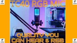 Tonor TC40 RGB Mic is a Streamers price to performance dream. #tonor #tonormic #TC40 #rgb