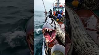 GIANT sea creature caught by fishermen