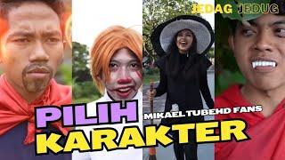 PILIH KARAKTER HALLOWEEN SERAM ARIK SAPUTRA ARYA BIAN | Mikael Tubehd Fans #mikaeltubehd #jedagjedug