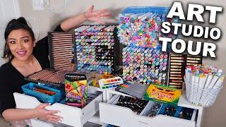 A Tour Of My Art Studio & Supplies