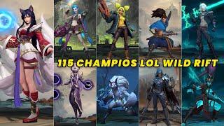 Ultimate Showcase: All 115 Champion Heroes in League of Legends: Wild Rift - Ultra HD 2024!