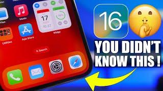 iOS 16 - iPhone TRICKS You Didn’t Know Existed !