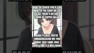 Would you like soup or salad?