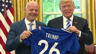 Trump talks successful World Cup bid with FIFA president