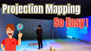 How to use projection mapping software to create an immersive room?