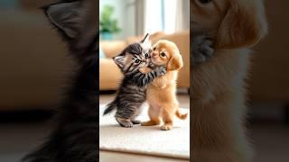 Puppy Hugs Kitten: Heart-Melting Moment Of Love