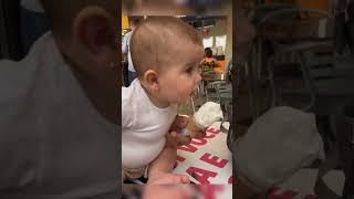 Cute baby licking Ice cream #babyshorts #babylover #cutebabystatus #babyvideo