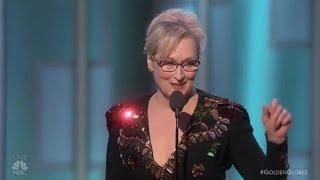 Meryl Streep powerful speech at the Golden Globes 2017