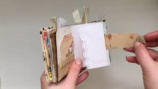 Micro Mini Junk Journal Using this and that... #3 SOLD - Thank You!