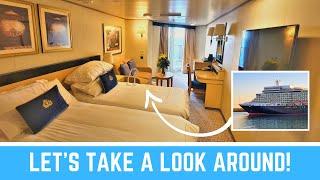 Cunard Queen Elizabeth Balcony Stateroom Tour