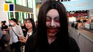 Halloween revellers out in force at Hong Kong’s Lan Kwai Fong