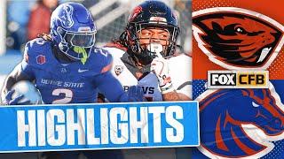 Oregon State Beavers vs. No. 11 Boise State Broncos Highlights | FOX College Football