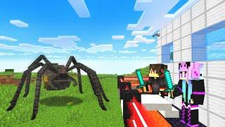 SAFEST SECURITY HOUSE vs MUTANT SPIDER - Minecraft