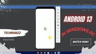 HOW TO INSTALL ANDROID 13 IN PC | 2022 | TECHRONZZ