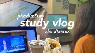 study vlog : exam review, busy yet productive days of a humss student | shs diaries 