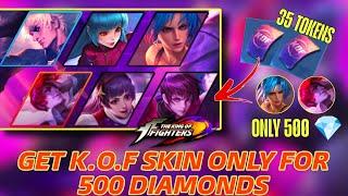 HOW TO GET K.O.F SKIN UNDER 500 DIAMONDS | MOBILE LEGENDS KOF